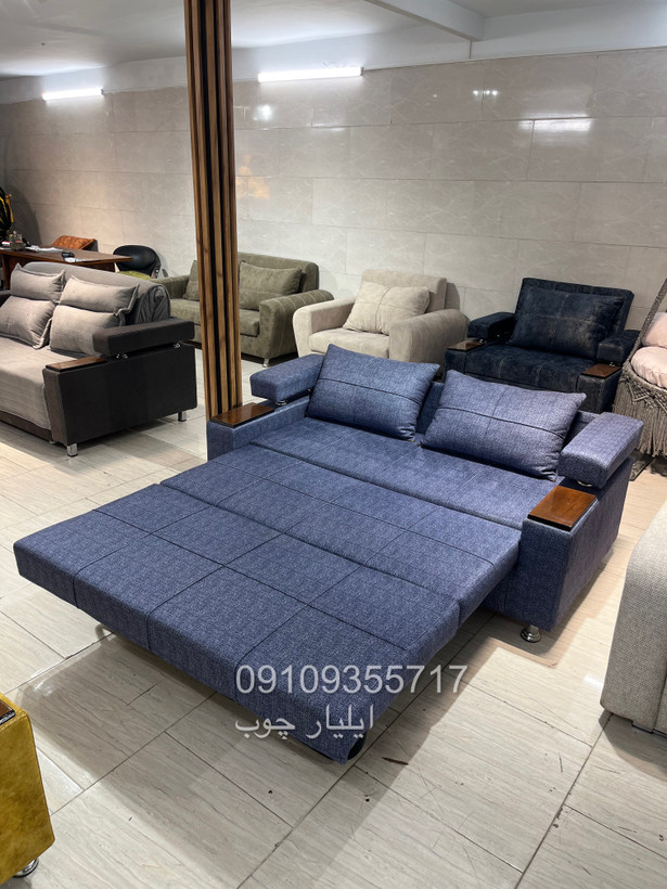 کاناپه تختخوابشو مدل سه تکه