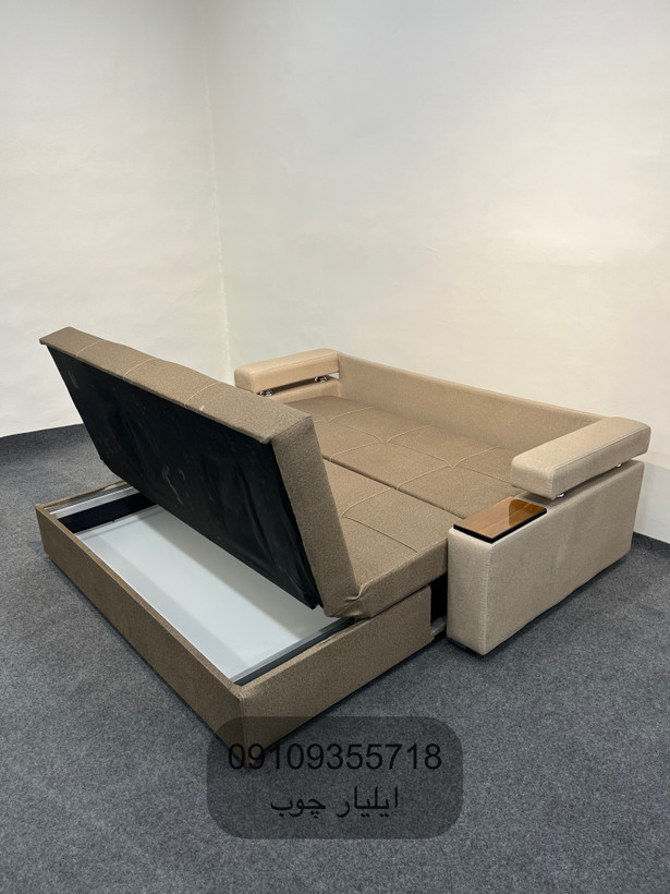 مبل تختخوابشو رایکا باکسدار